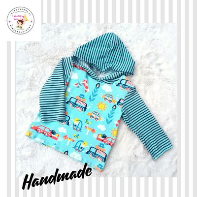 Kapuzenpullover Kinder Hoodie SOMMERAUSFLUG in Gr. 80