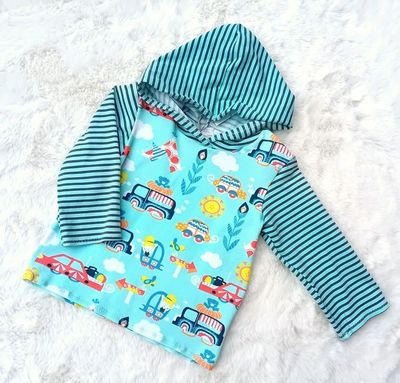 Kapuzenpullover Kinder Hoodie SOMMERAUSFLUG in Gr. 80 Kapuzenpullover Kinder Hoodie SOMMERAUSFLUG in Gr. 80