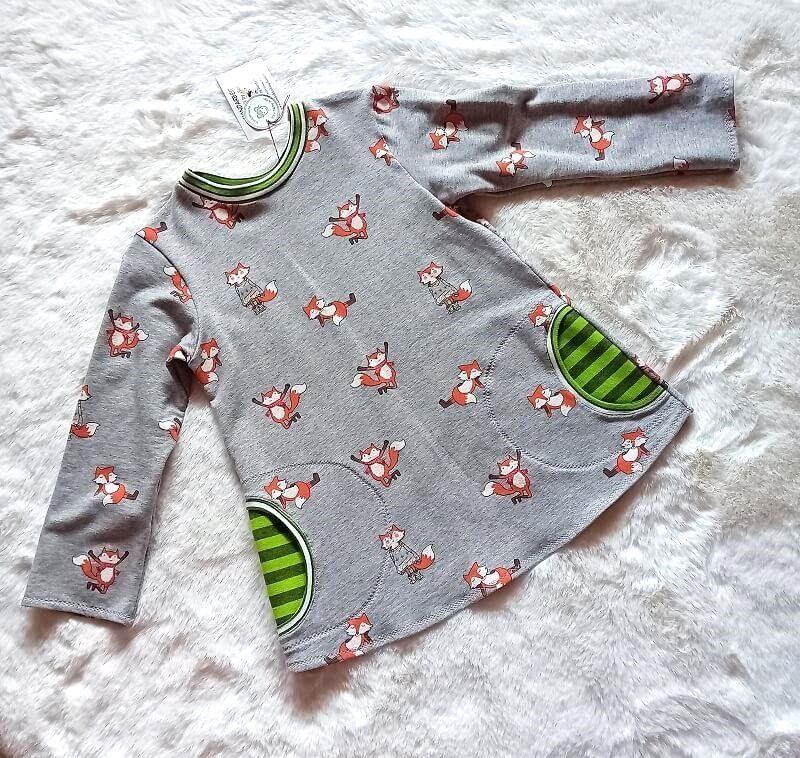 Kinderpullover langarm FRECHER FUCHS in Gr. 122