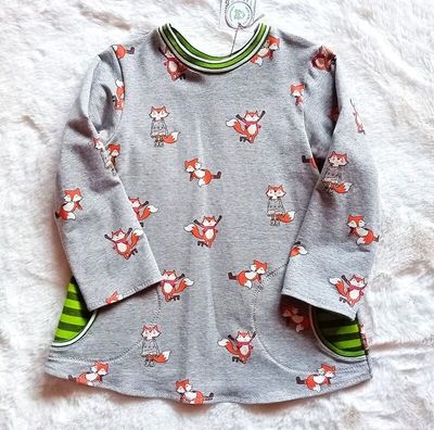 Kinderpullover langarm FRECHER FUCHS in Gr. 122