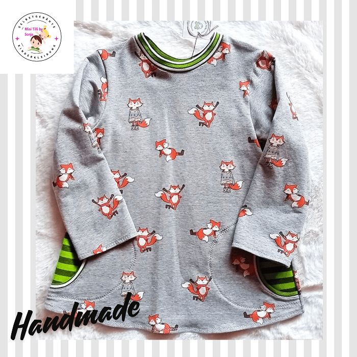 Kinderpullover langarm FRECHER FUCHS in Gr. 122