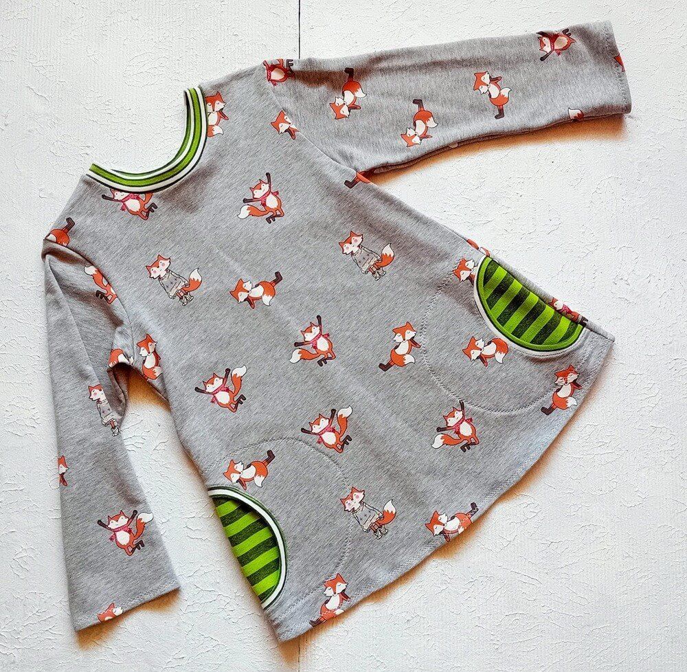 Kinderpullover langarm FRECHER FUCHS in Gr. 122