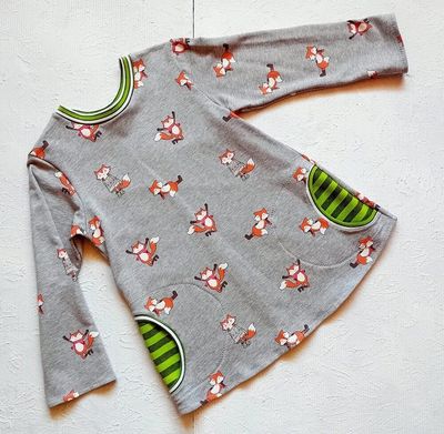 Kinderpullover langarm FRECHER FUCHS in Gr. 122