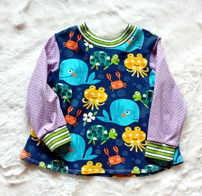 Kinderpullover langarm KLEINER WAL in Gr. 86