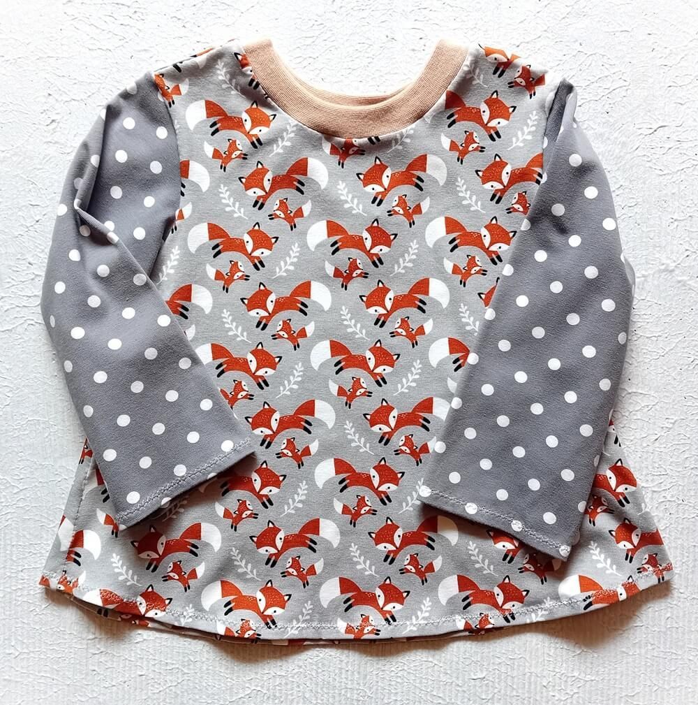 Kinderpullover langarm LUSTIGER FUCHS in Gr. 86