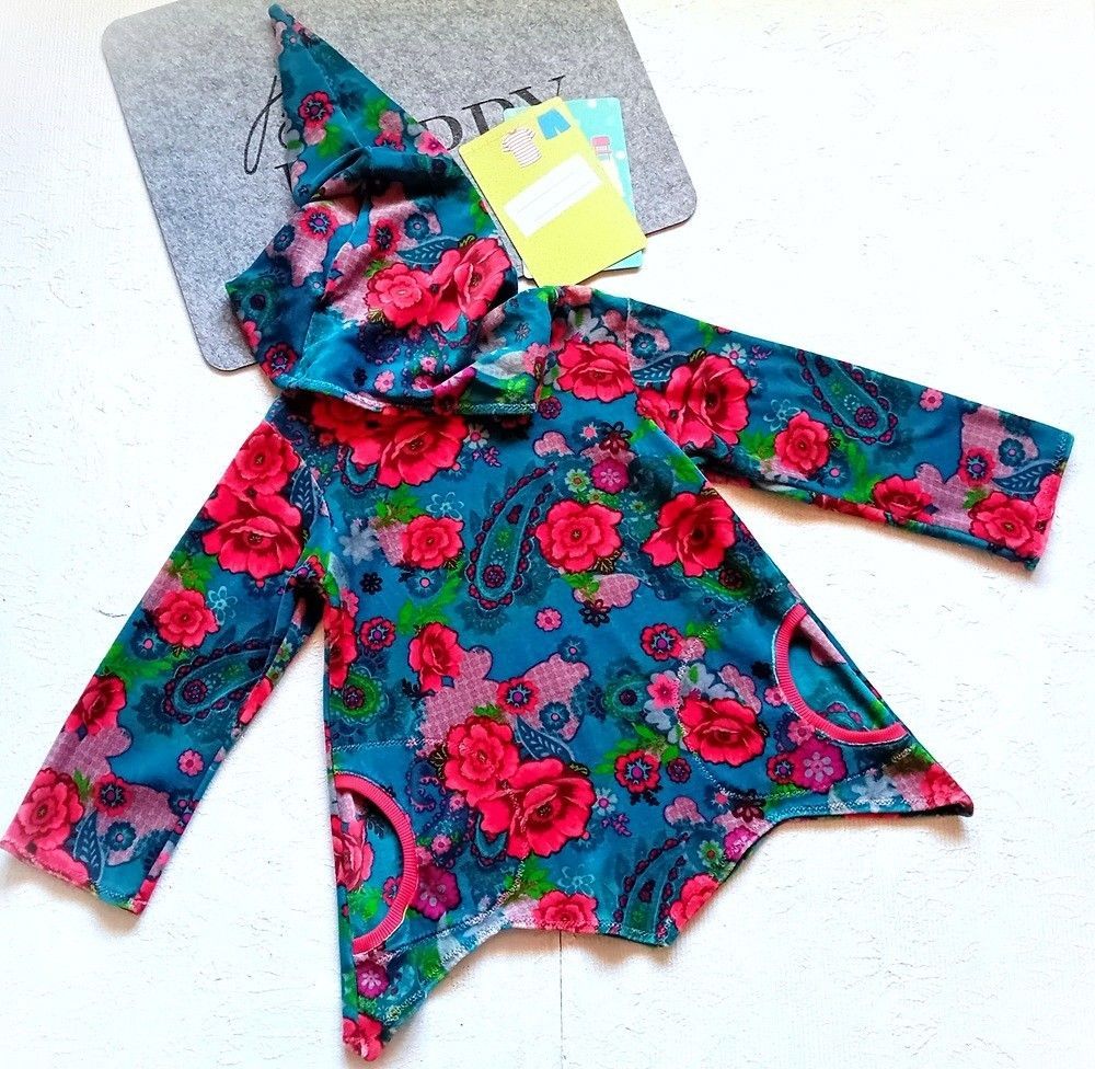 Zipfelpullover Kinder NICKIBLUMEN in Gr. 128