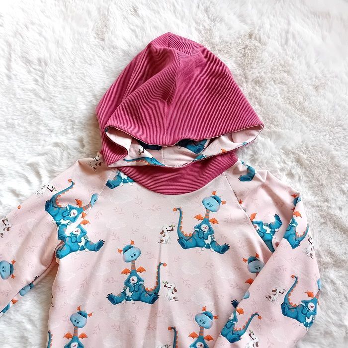 Kapuzenpullover Kinder Hoodie DRACHENKIND in Gr. 110 und 116