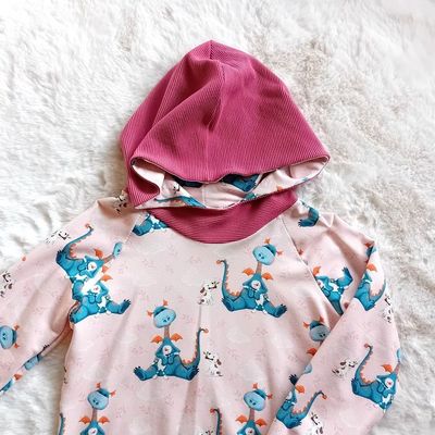 Kapuzenpullover Kinder Hoodie DRACHENKIND in Gr. 110 und 116