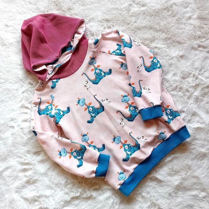 Kapuzenpullover Kinder Hoodie DRACHENKIND in Gr. 110 und 116