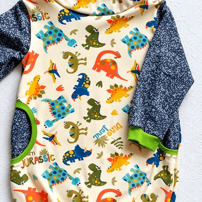 Ballonkleid Kinder DINOS in Gr. 86/92