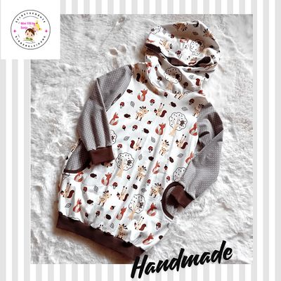 Ballonkleid Kinder WALDTIERE in Gr. 98/104