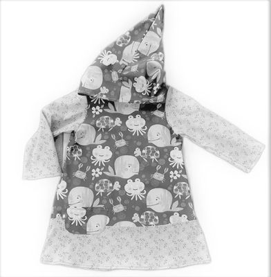 Kapuzenkleid Kinder langarm | Wunschdesign