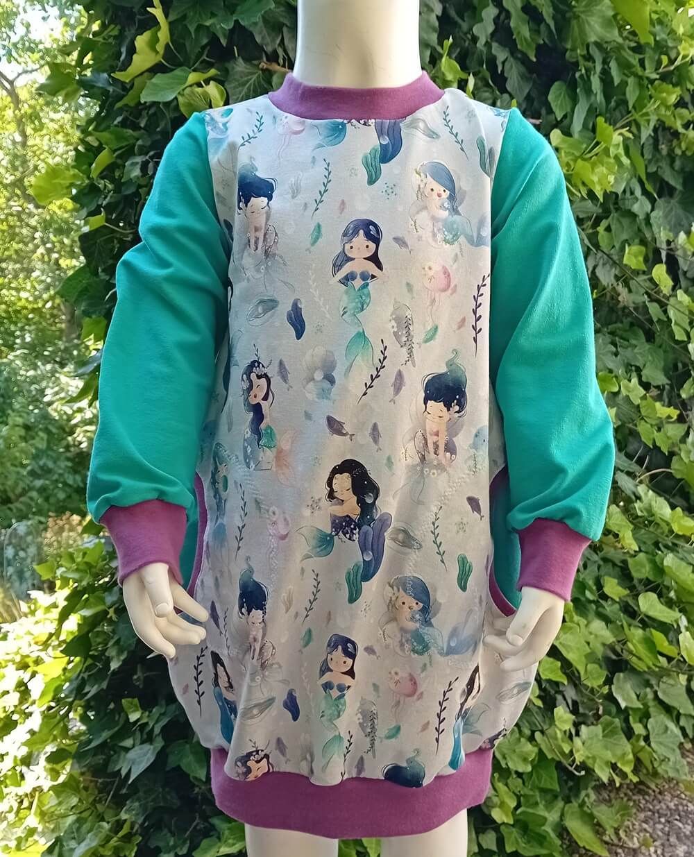 Ballonkleid Kinder MEERJUNGFRAU in Gr. 98/104