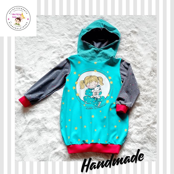 Ballonkleid Kinder HAB DICH LIEB in Gr. 86/92