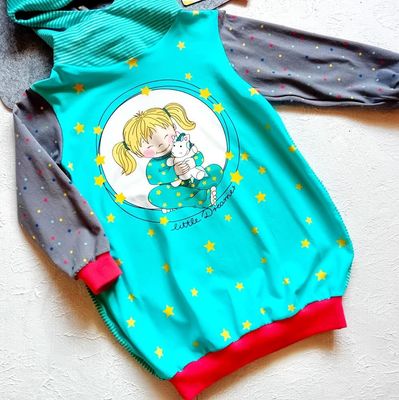 Ballonkleid Kinder HAB DICH LIEB in Gr. 86/92