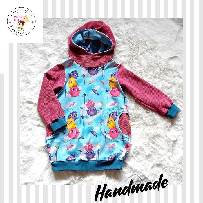 Ballonkleid Kinder LUSTIGE MONSTER in Gr. 98/104