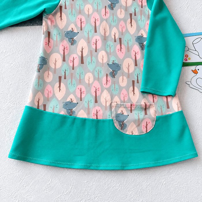 Kapuzenkleid Kinder langarm WALDRUHE in Gr. 110