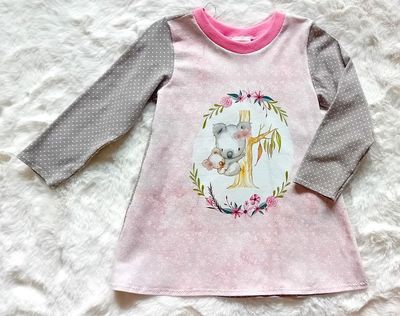 Kinderkleid langarm KOALA in Gr. 86