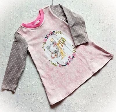 Kinderkleid langarm KOALA in Gr. 86