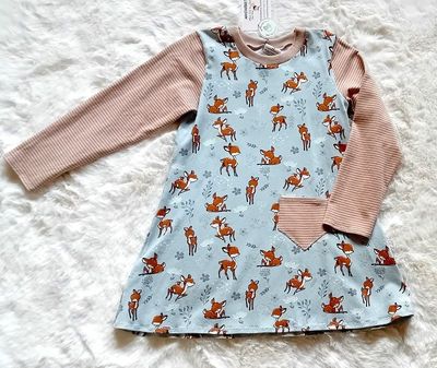 Kinderkleid langarm REHKITZ in Gr. 110