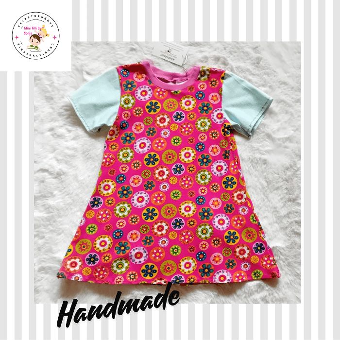 Kinderkleid Sommerkleid BLUMENKRINGEL in Gr. 122