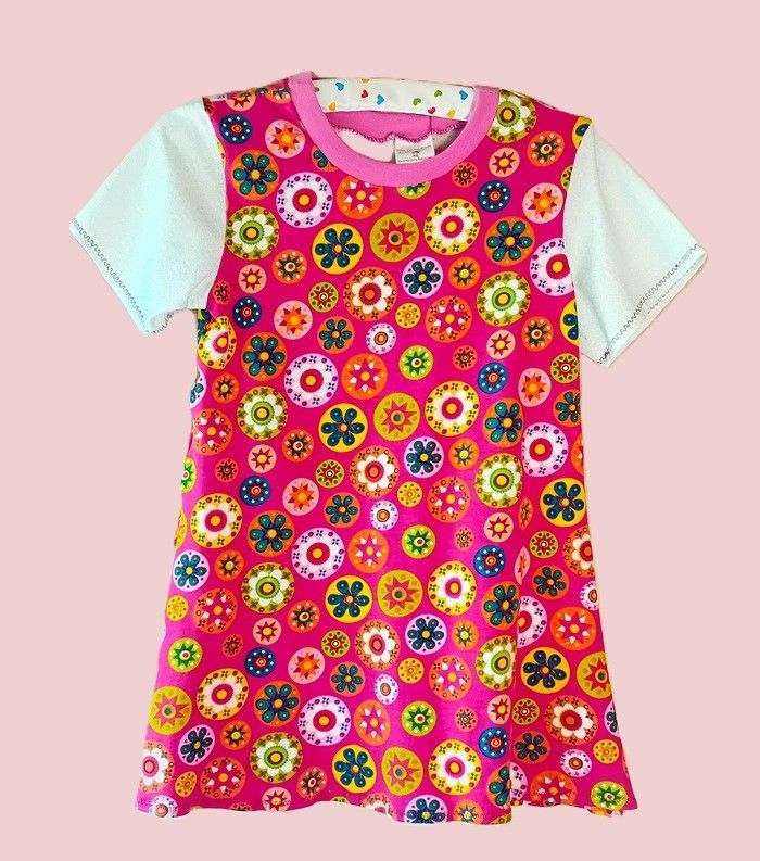 Kinderkleid Sommerkleid BLUMENKRINGEL in Gr. 122