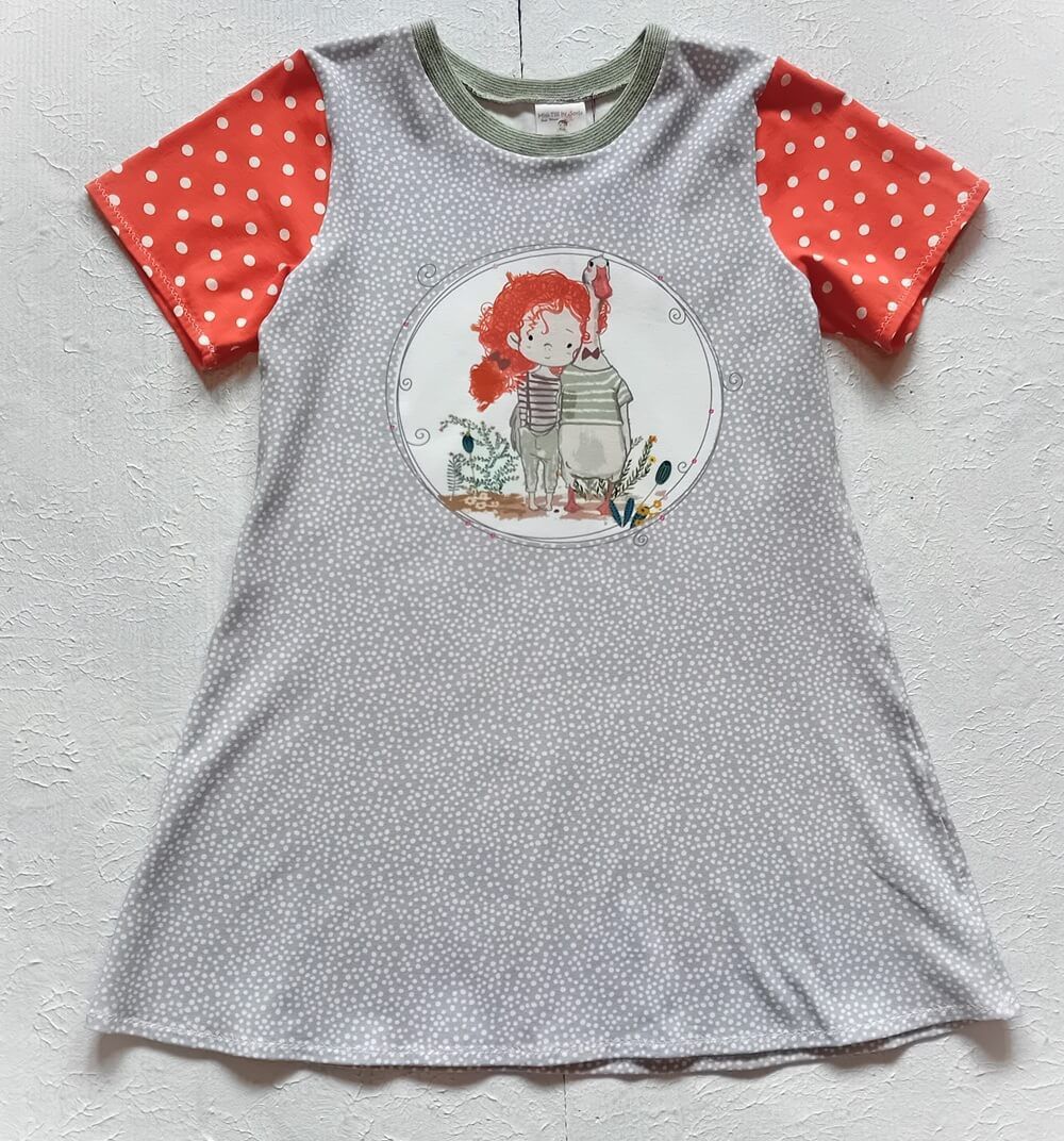 Kinderkleid Sommerkleid LANDLEBEN in Gr. 122