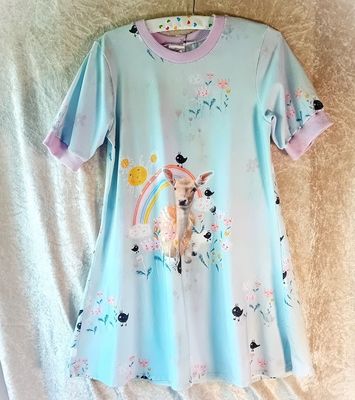 Kinderkleid Sommerkleid PANEL REH in Gr. 140
