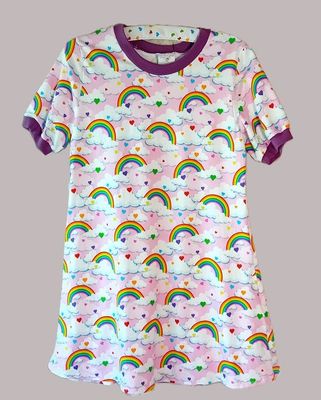 Kinderkleid Sommerkleid REGENBOGEN in Gr. 134