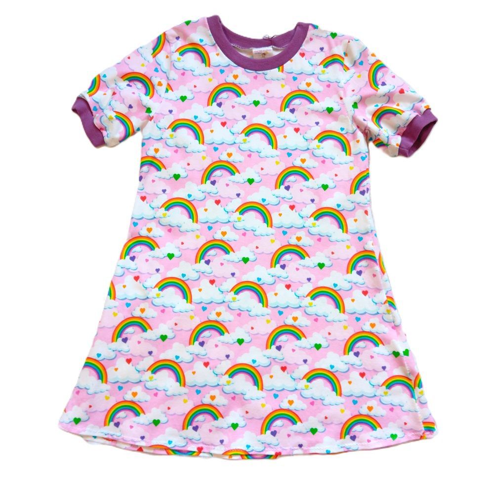 Kinderkleid Sommerkleid REGENBOGEN in Gr. 134 Kinderkleid Sommerkleid REGENBOGEN in Gr. 134