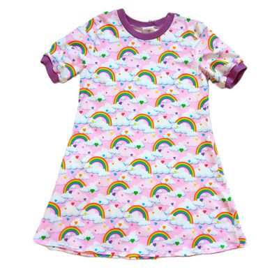 Kinderkleid Sommerkleid REGENBOGEN in Gr. 134