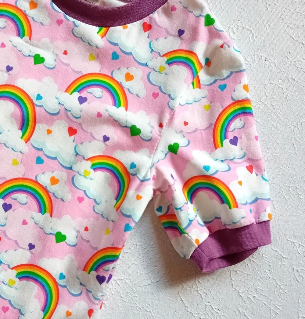Kinderkleid Sommerkleid REGENBOGEN in Gr. 134