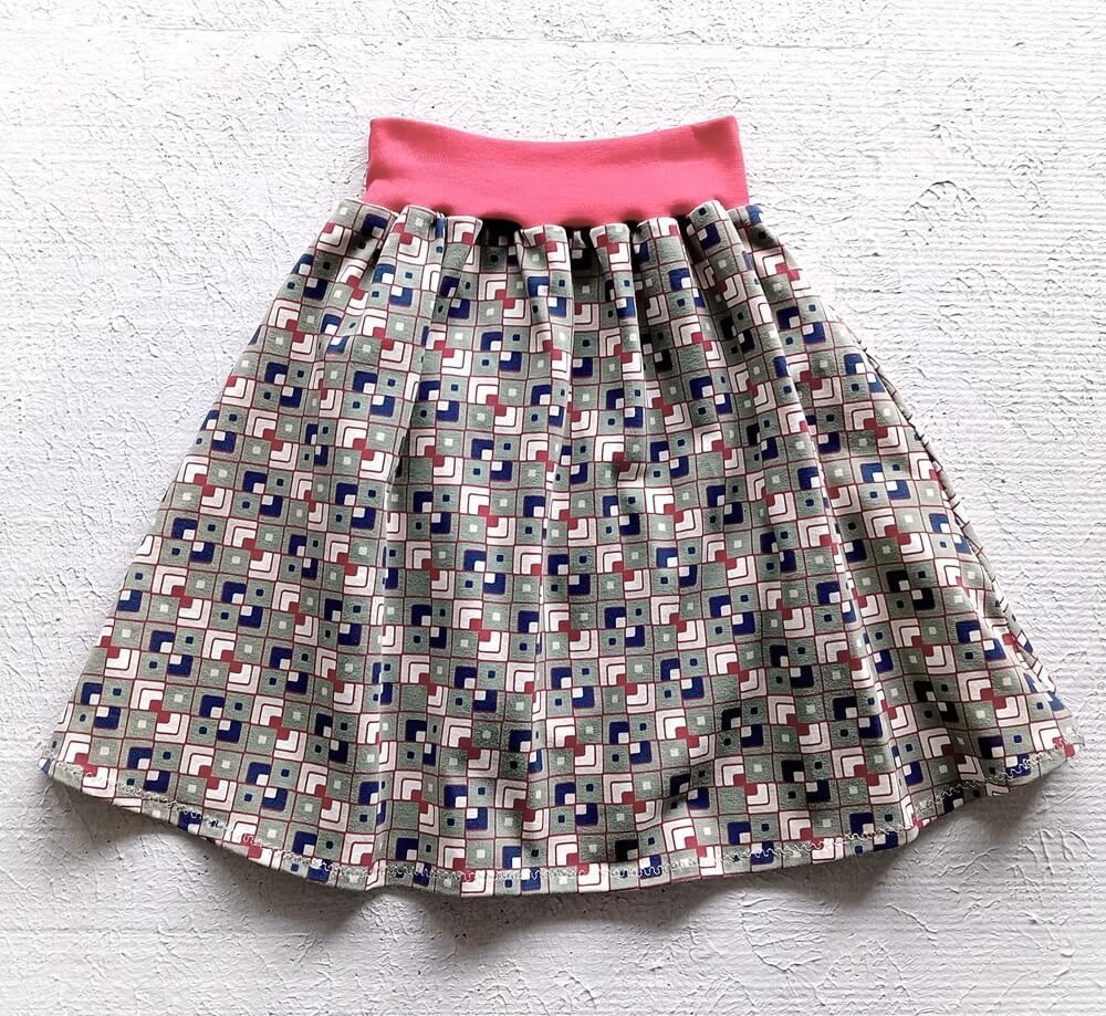 Kinderrock Tellerrock KAROS GRAU in Gr. 122/128