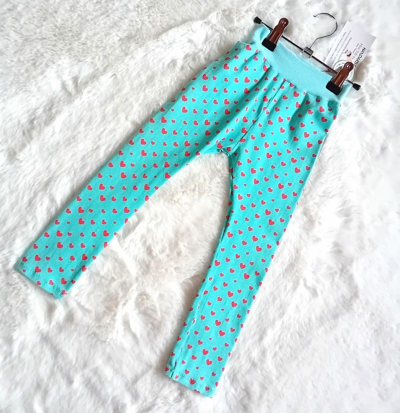 Kinder Leggings HERZCHEN in Gr. 86 und 98