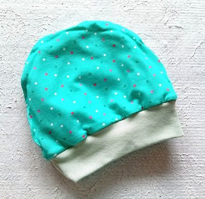 Baby Beanie ELEFANTEN PUNKTE / 0-6 Monate