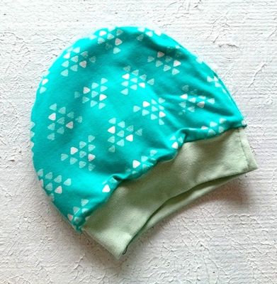 Baby Beanie PUNKTE RAUTEN / 6-9 Monate