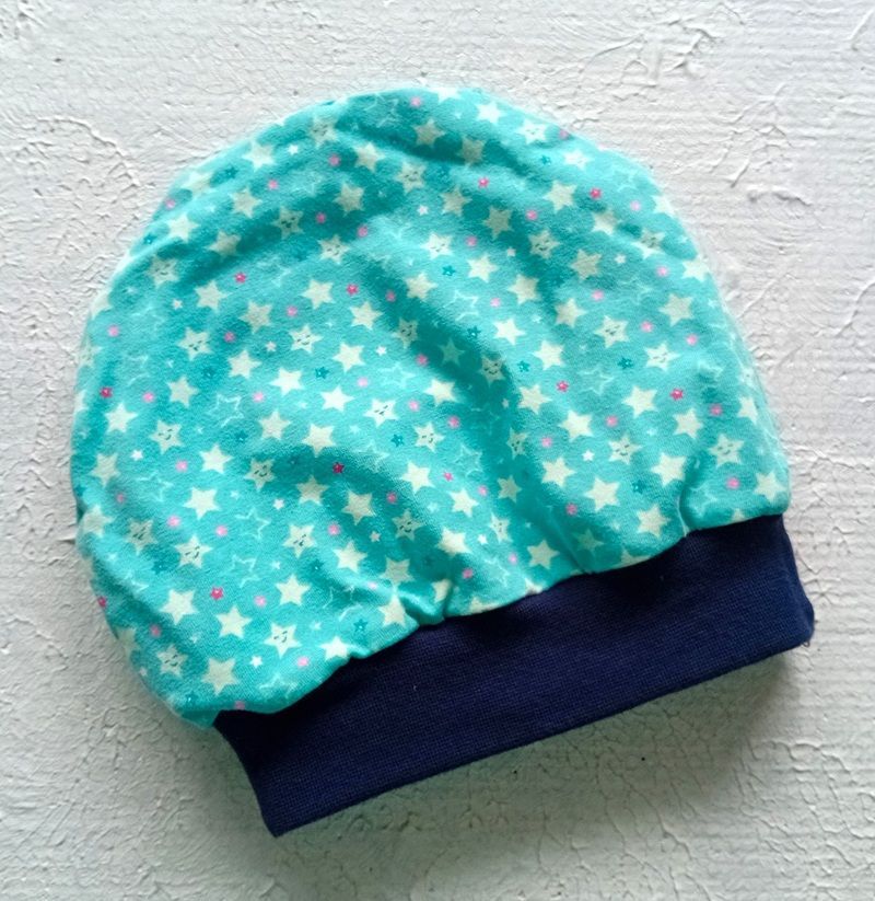 Baby Beanie  EINHORN STERNE / 9-12 Monate