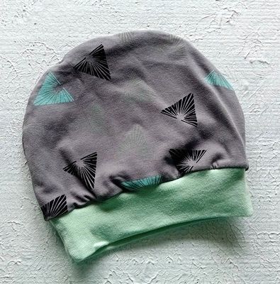 Baby Beanie KATZEN DREIECKE / 9-12 Monate