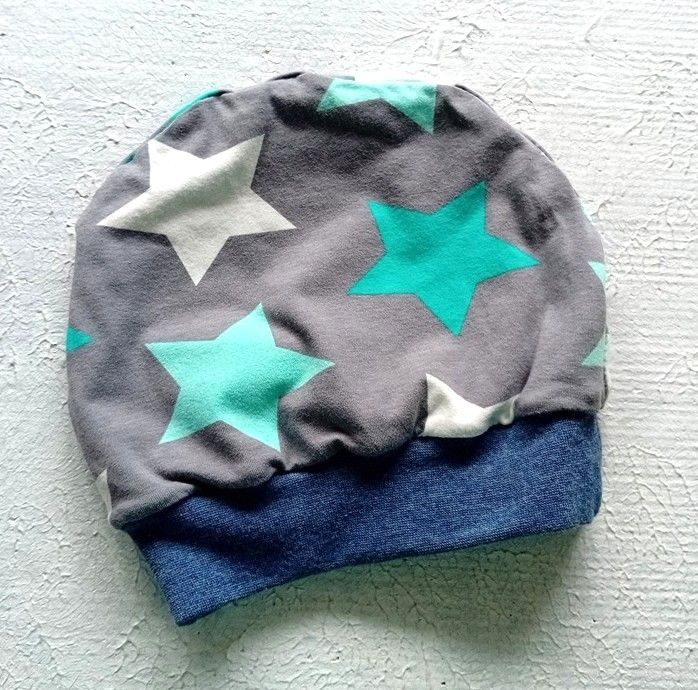 Kinder Beanie  MONSTER STERNE  / 12-18 Monate