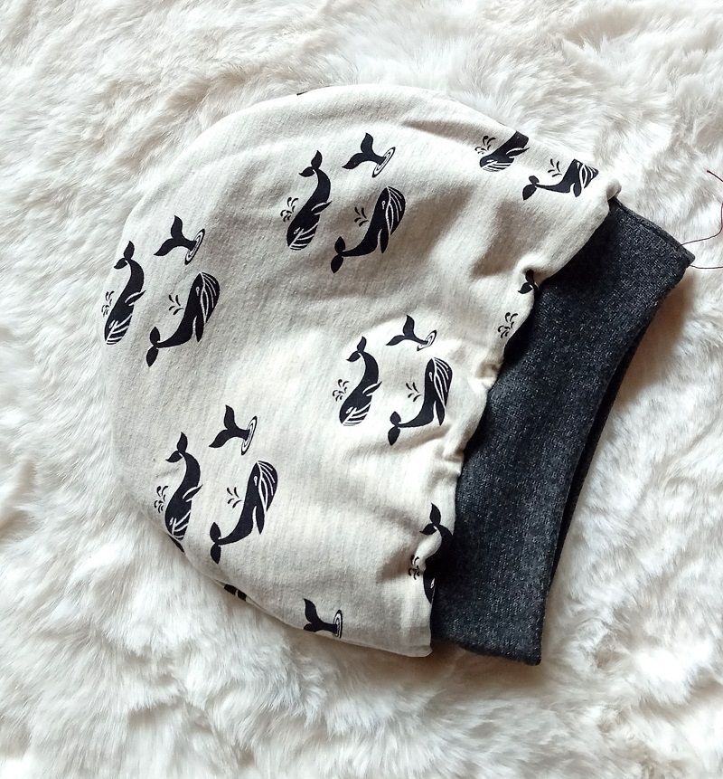 Kinder Beanie  WALE MONSTER / ab 18 Monaten