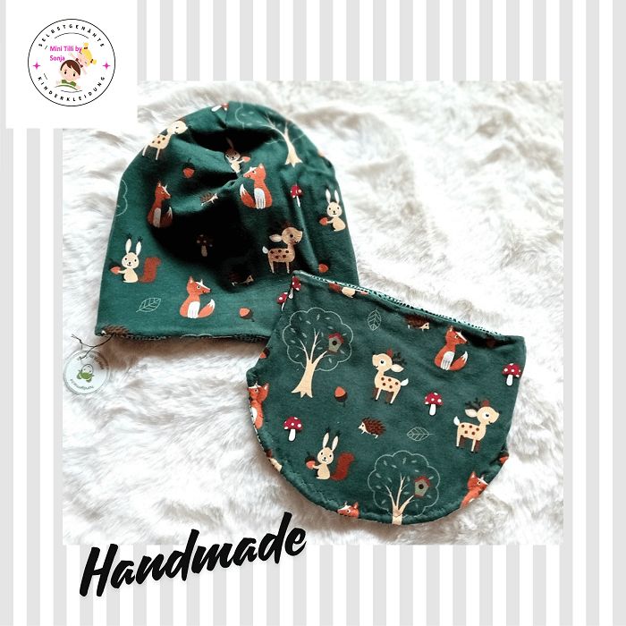Kinder Set Beanie|Loop HERBSTWALD / 1-3,5 Jahre
