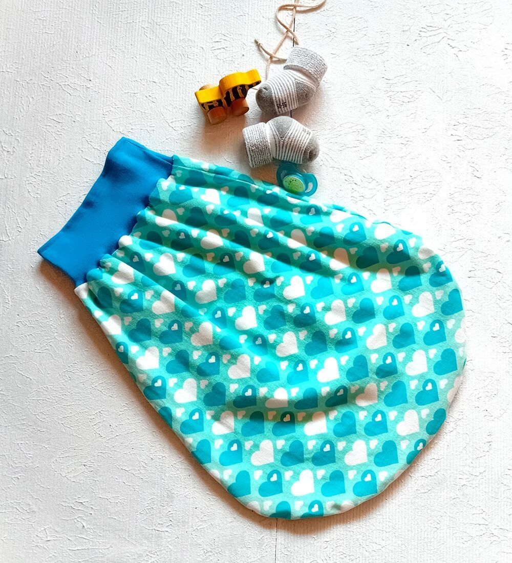 Baby Strampelsack HERZENSTIERE | 0-5 Monate