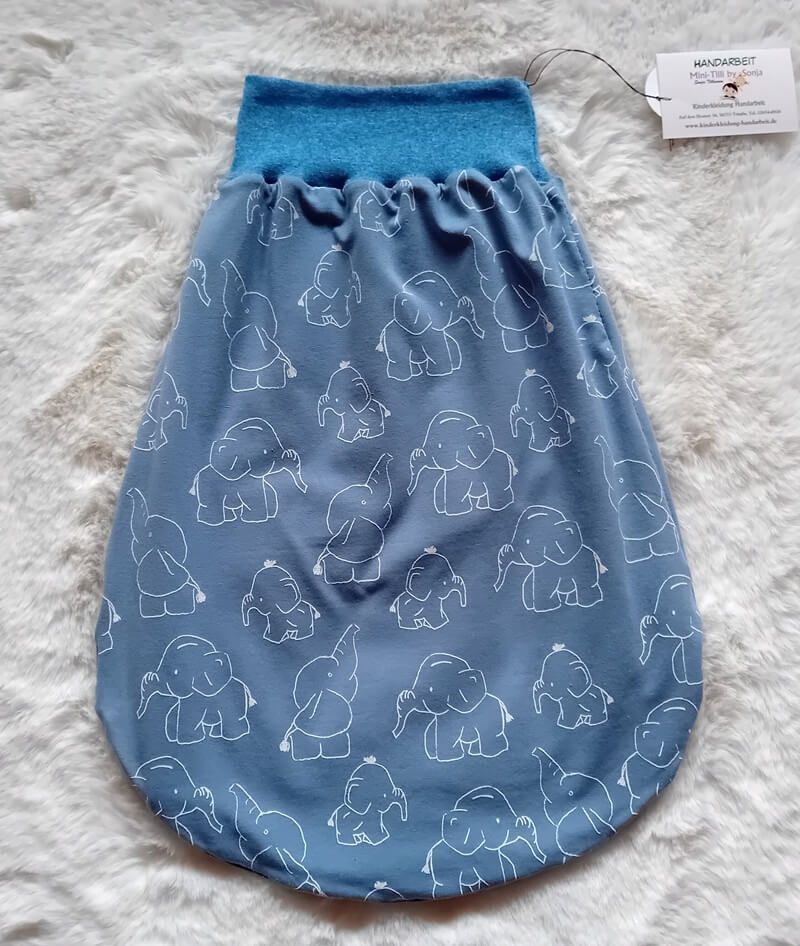 Baby Strampelsack ELEFANTEN | 0-5 Monate