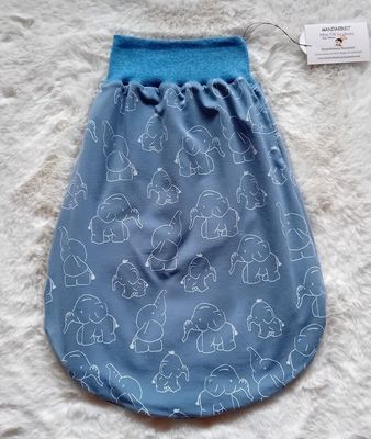 Baby Strampelsack ELEFANTEN | 0-5 Monate