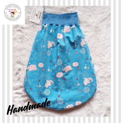 Baby Strampelsack ELEFANTEN | 0-5 Monate