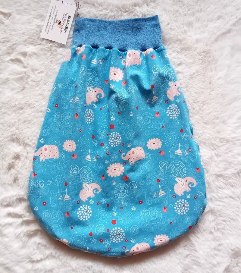 Baby Strampelsack ELEFANTEN | 0-5 Monate
