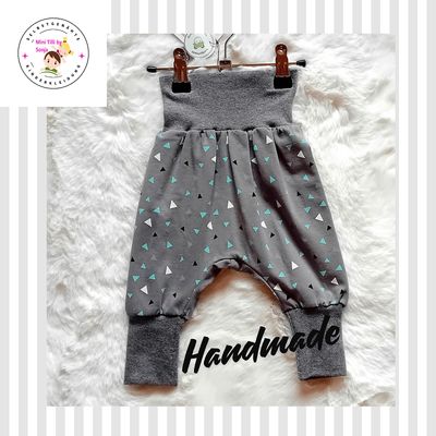 Baby Pumphose DREIECKE in Gr. 62/68