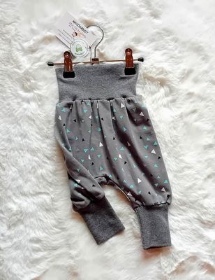 Baby Pumphose DREIECKE in Gr. 62/68