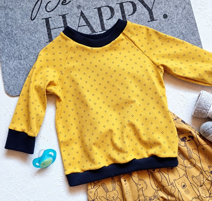 Baby Set Pumphose und Pullover WALDTIERE in Gr. 68/74
