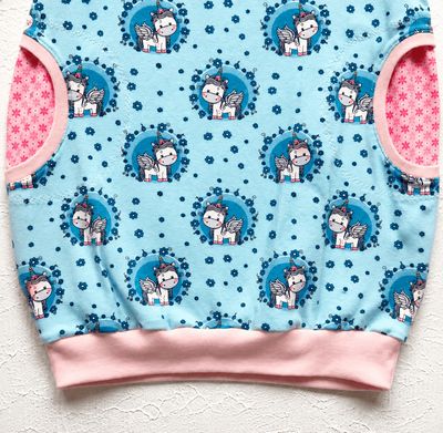 Baby Ballonkleid EINHORN in Gr. 74/80